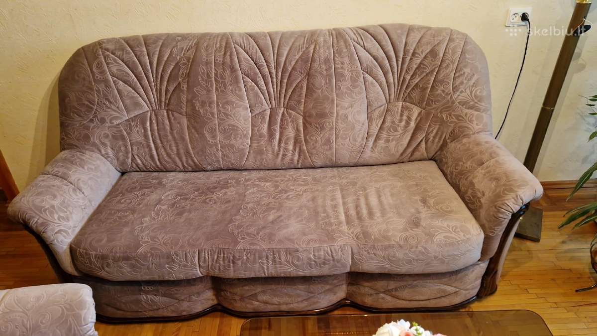 Svetainės sofa su miegama dalimi + 1fotelis - nuotraukos Nr. 2