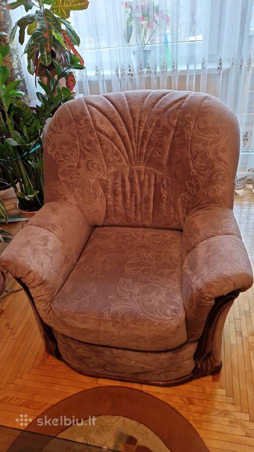 Svetainės sofa su miegama dalimi + 1fotelis - nuotraukos Nr. 3