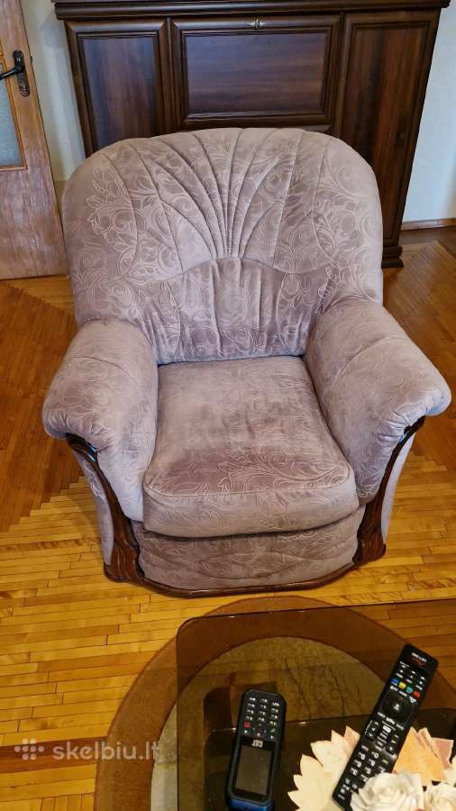 Svetainės sofa su miegama dalimi + 1fotelis - nuotraukos Nr. 4