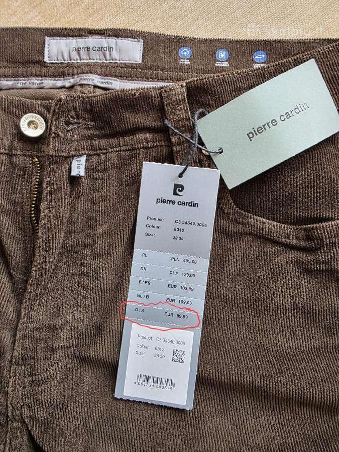 Puikios kokybės Pierre Cardin džinsai, W38 x L30 - nuotraukos Nr. 7