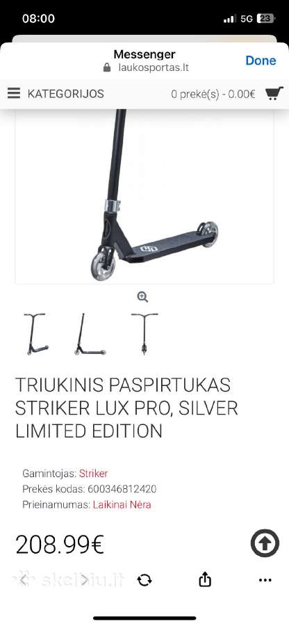 Paspirtukas triukinis Stiker Lux Pro - nuotraukos Nr. 3