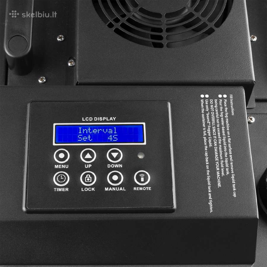Beamz Lf1400 ultragarsinė žemo rūko mašina - nuotraukos Nr. 6
