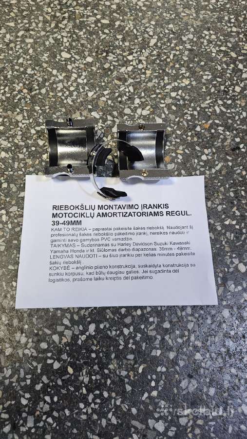 Įrankiai motociklams, dviračiams, motoroleriams - nuotraukos Nr. 20
