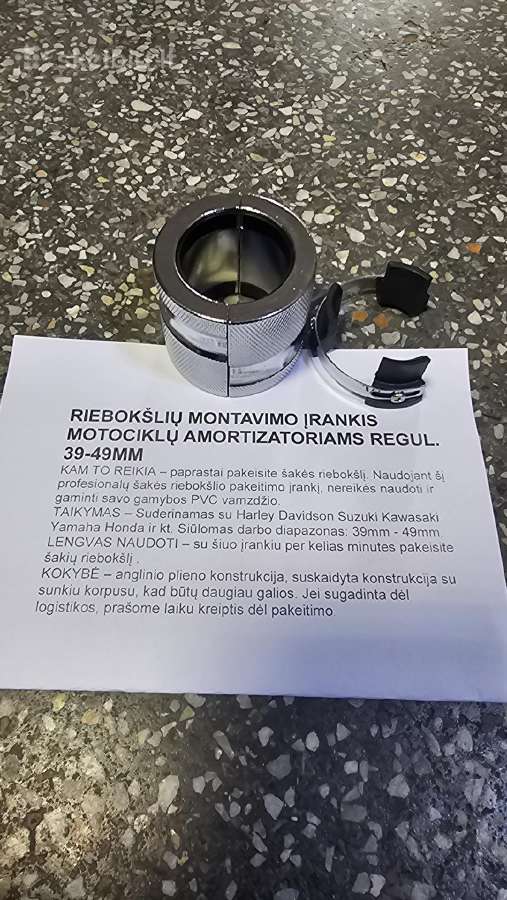 Įrankiai motociklams, dviračiams, motoroleriams - nuotraukos Nr. 19