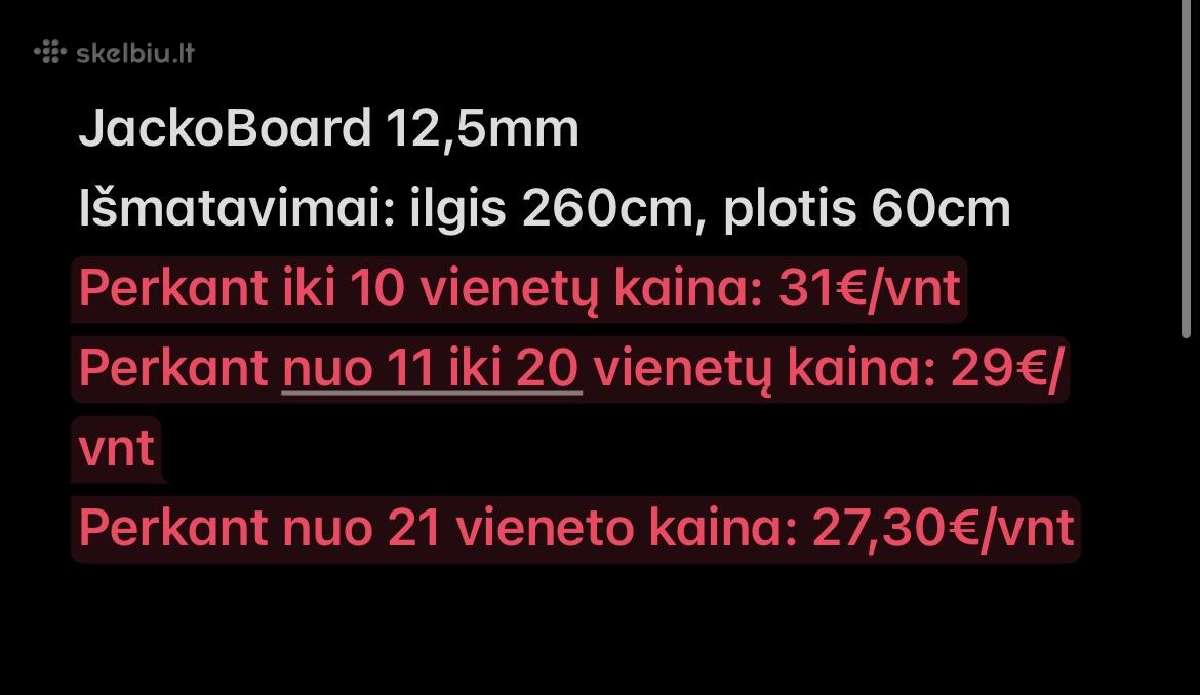 Jackoboard plokštės - nuotraukos Nr. 5