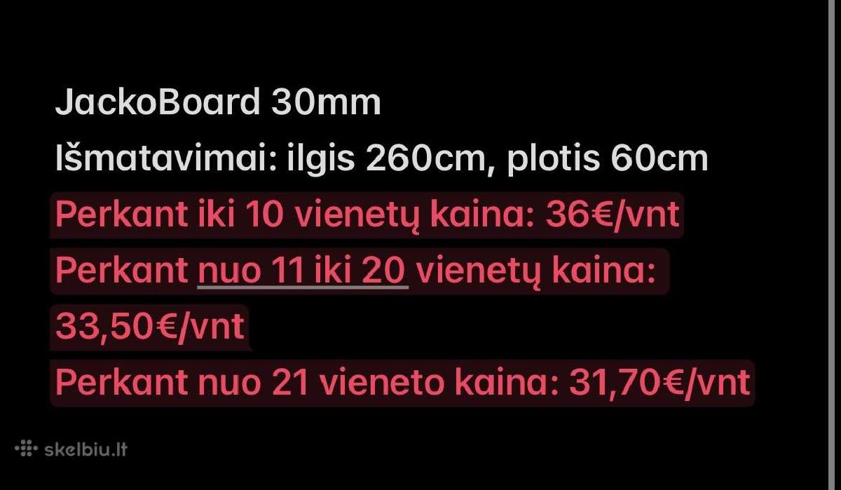 Jackoboard plokštės - nuotraukos Nr. 7