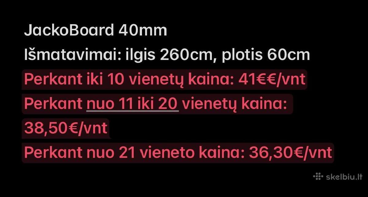 Jackoboard plokštės - nuotraukos Nr. 8
