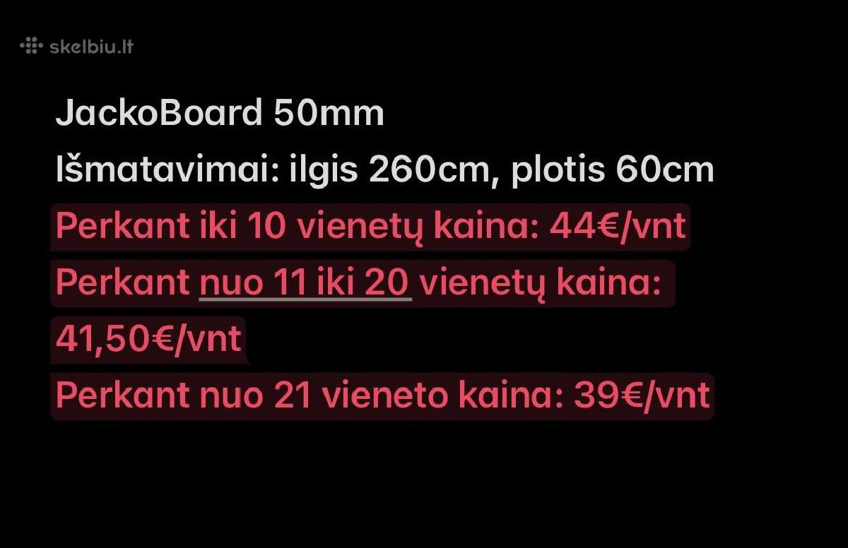 Jackoboard plokštės - nuotraukos Nr. 9
