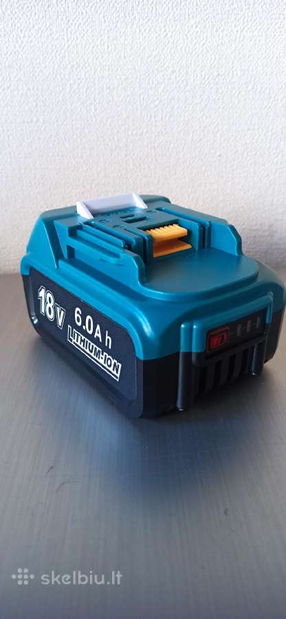 Makitos 18v 6000mah akumuliatoriai ir ikrovejas