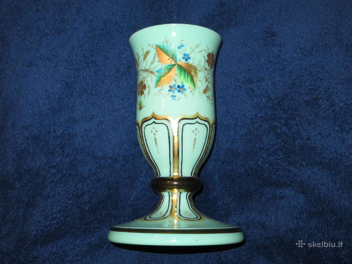Vaza antikvarinė 19a. Viktorijos ar senesnė ~21 cm - nuotraukos Nr. 2