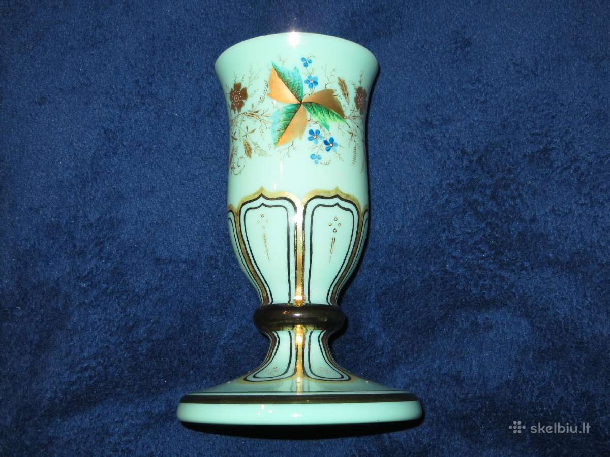 Vaza antikvarinė 19a. Viktorijos ar senesnė ~21 cm - nuotraukos Nr. 3