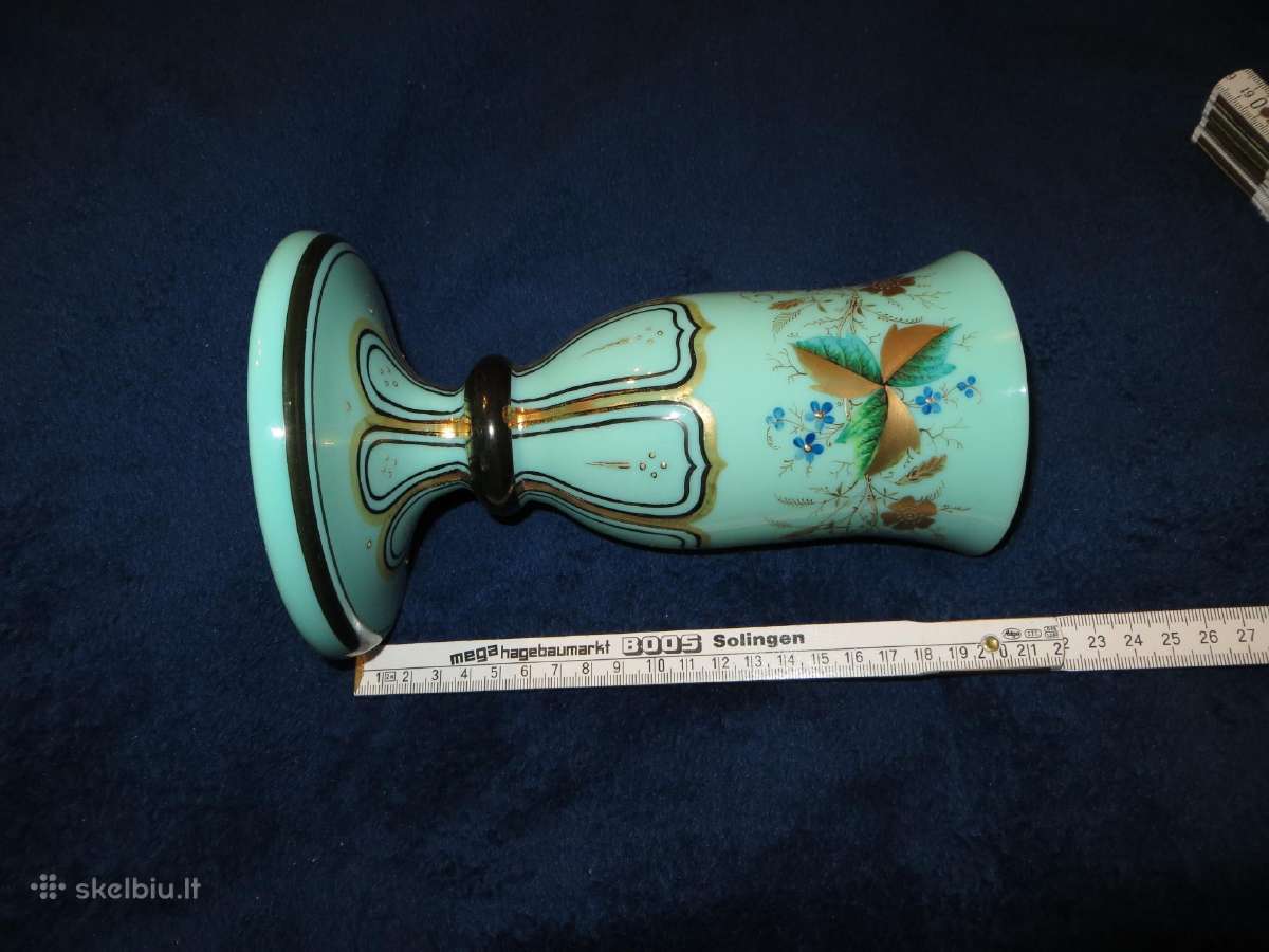 Vaza antikvarinė 19a. Viktorijos ar senesnė ~21 cm - nuotraukos Nr. 4