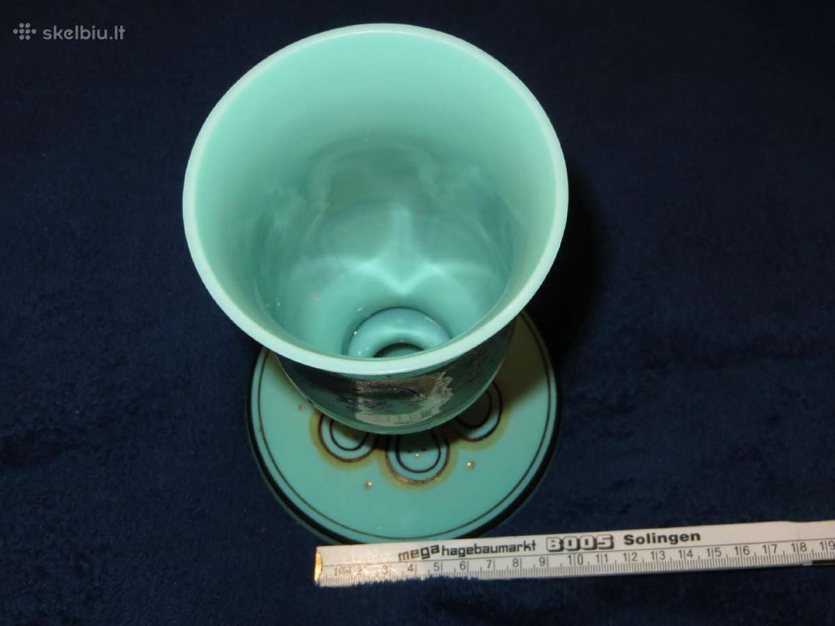 Vaza antikvarinė 19a. Viktorijos ar senesnė ~21 cm - nuotraukos Nr. 7
