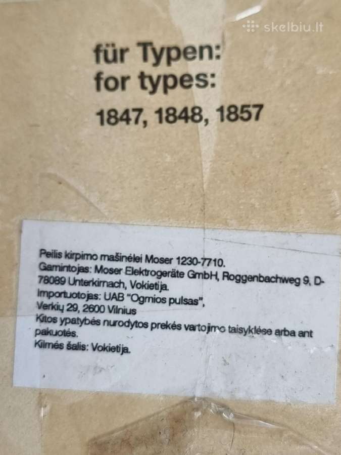 Antgalis Mozer kirpim m - nuotraukos Nr. 2