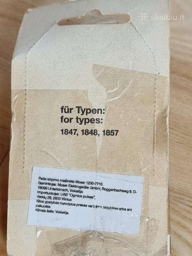 Antgalis Mozer kirpim m - nuotraukos Nr. 3
