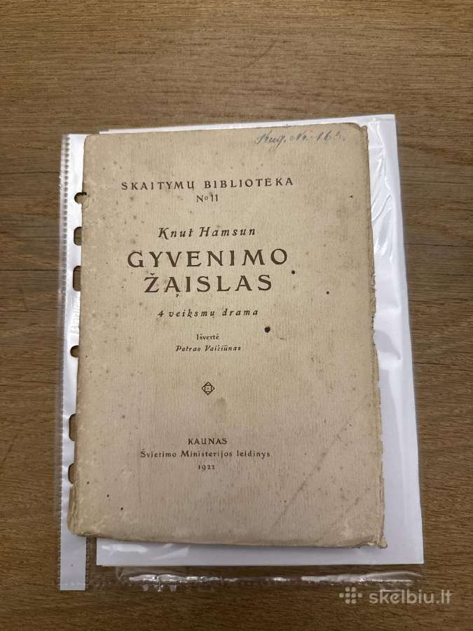 Knut Hamsun ,Gyvenimo žaislas 1922