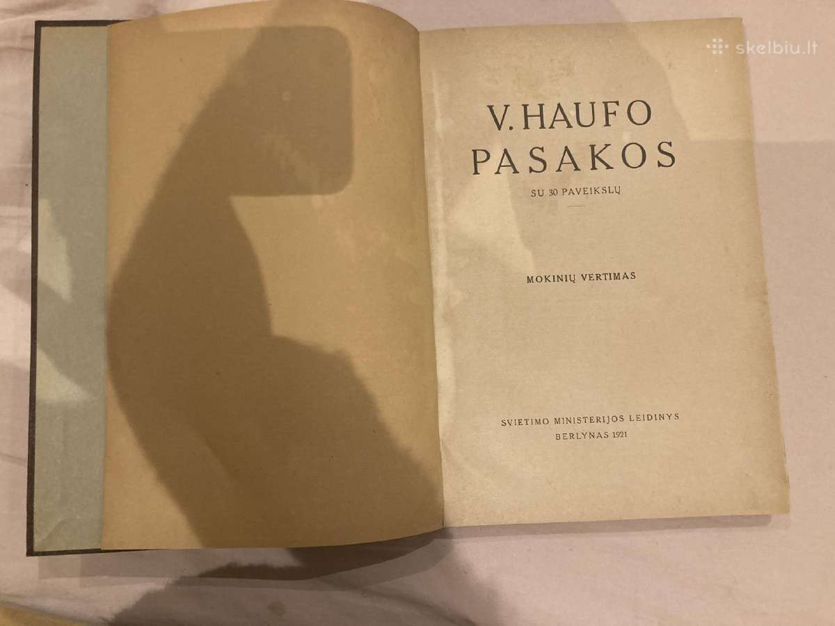 V. Haufo pasakos 1921 m (Pirmas leidimas)
