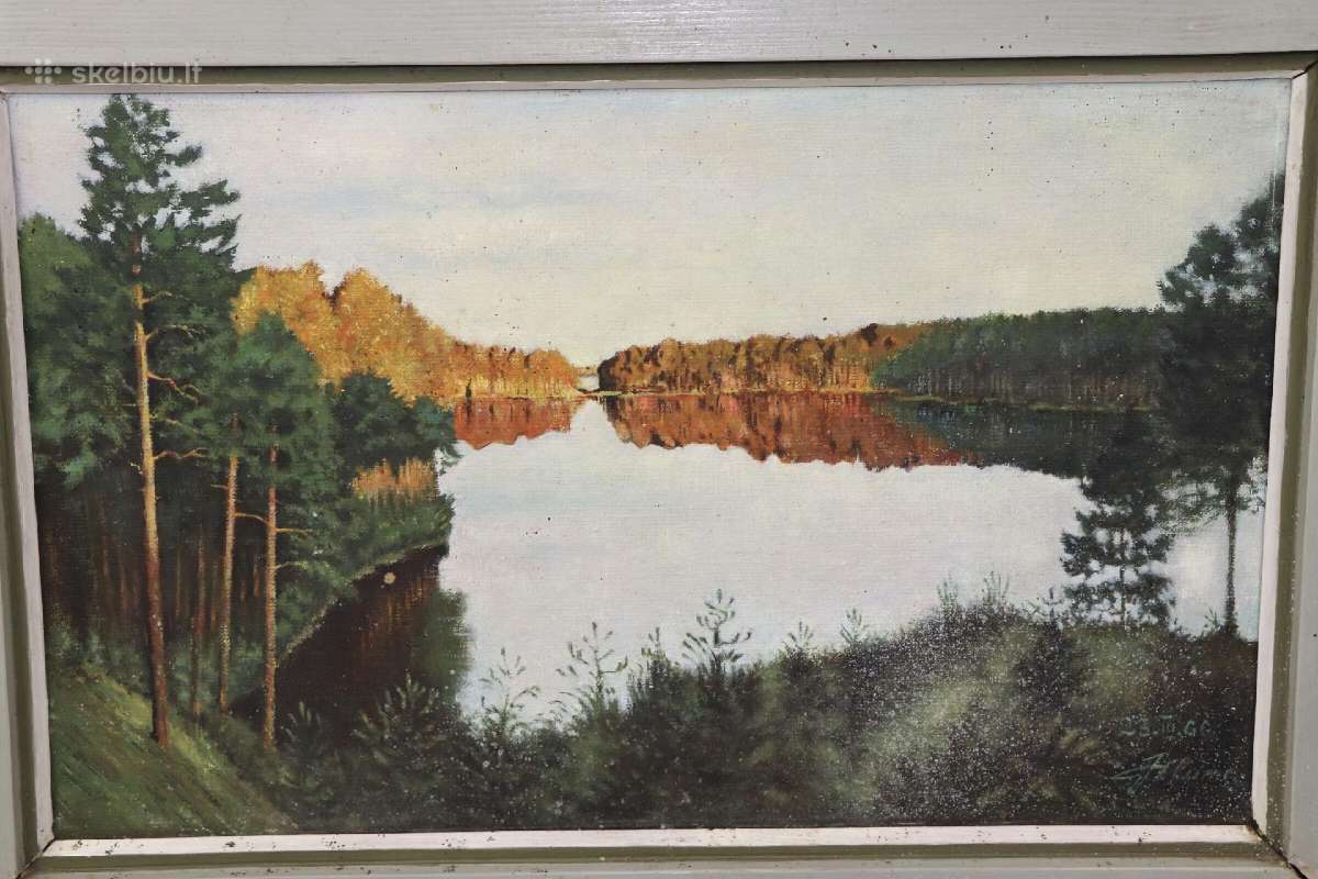 (Drobė ,Aliejus ), Латвия kaina 45 eurai - nuotraukos Nr. 2