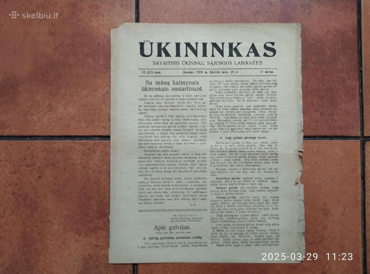 "Tėvynės sargas" 1921 m. 1993 m. - nuotraukos Nr. 9