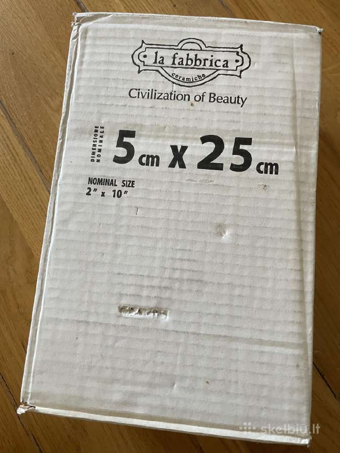 Juodos porcelianinės plytelės 5 x 25 cm, 0,5 kv. m - nuotraukos Nr. 2