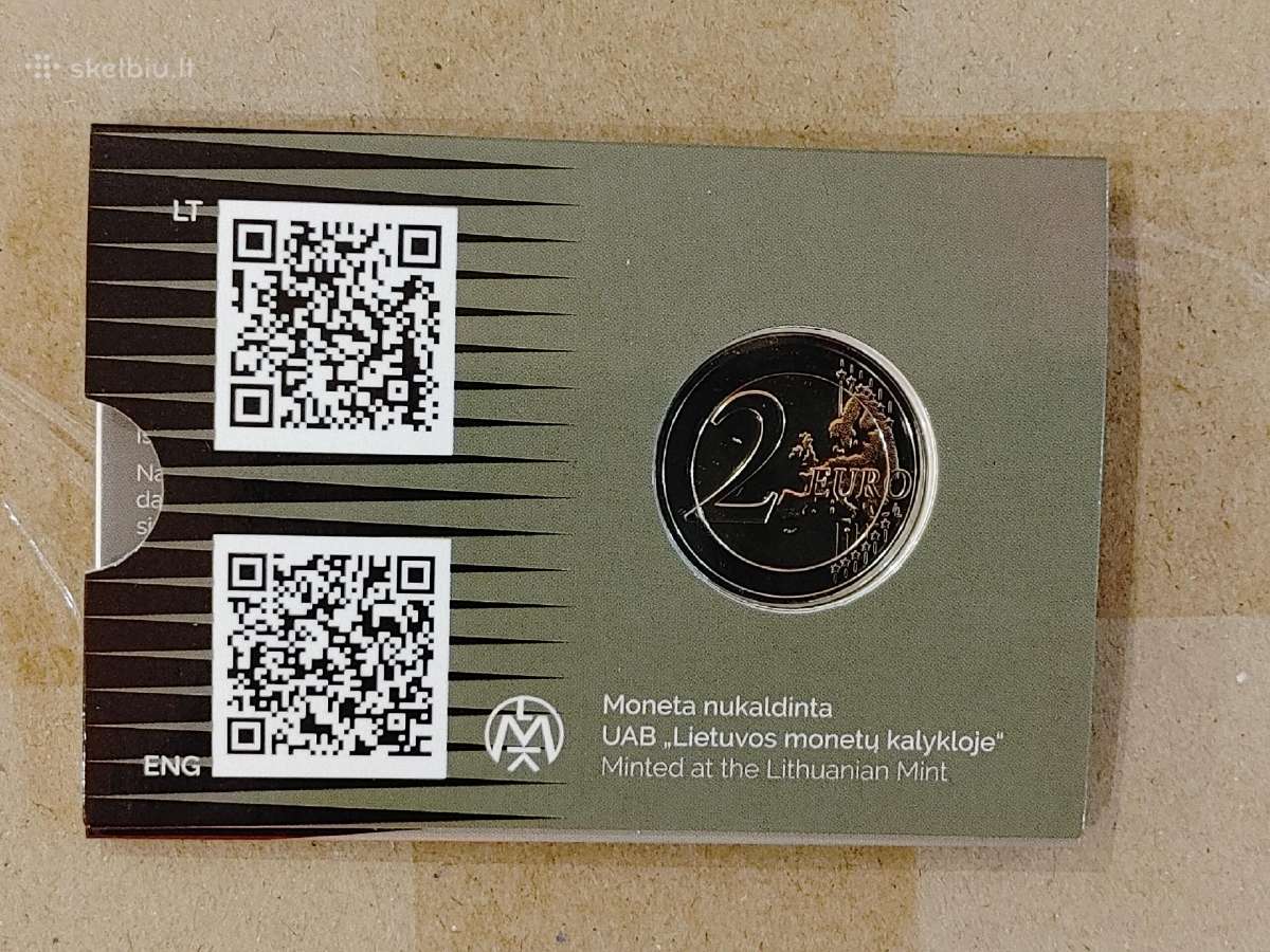 Lietuvos banko 2 eurų moneta, skirta gynybai. Bu - nuotraukos Nr. 2