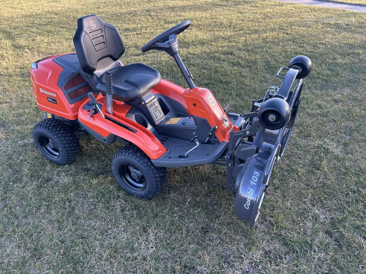 Naujas traktoriukas Husqvarna R214tc 103cm deka - nuotraukos Nr. 4