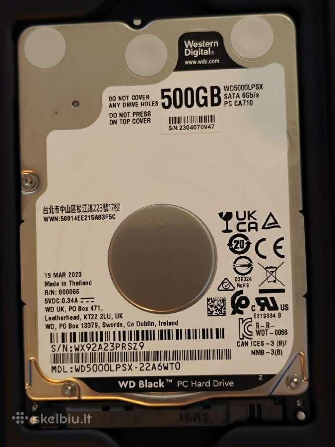 Naudoti 2.5 HDD diskai nuo 500 GB - 1000 GB - nuotraukos Nr. 4