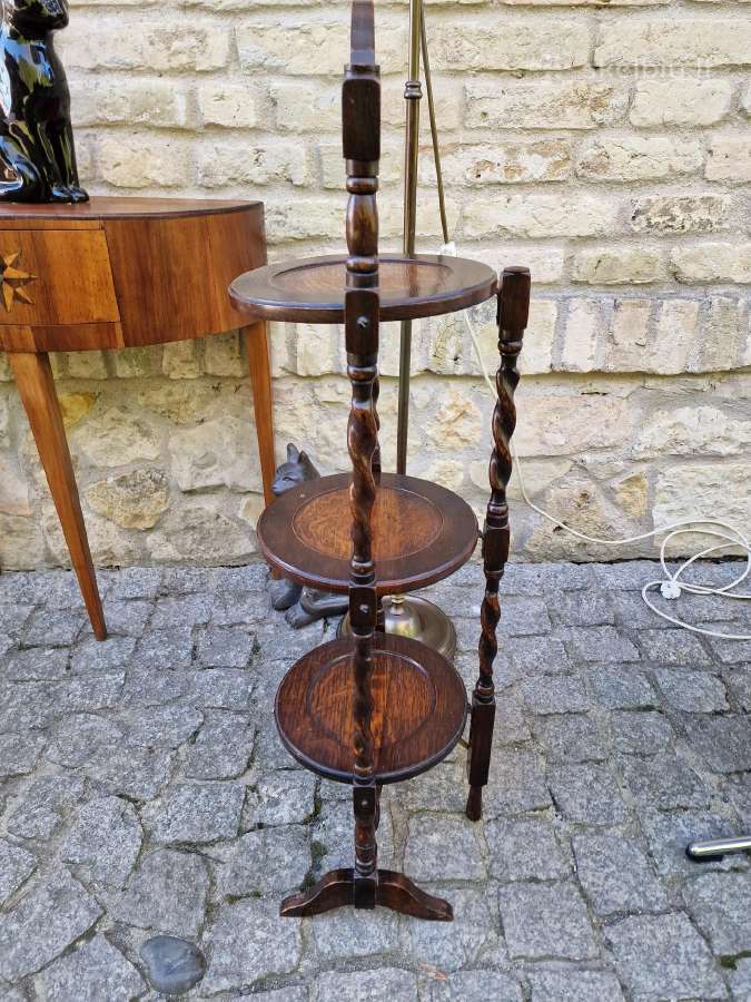 Vintažinė Art Nouveau lentyna/ stovas - nuotraukos Nr. 3