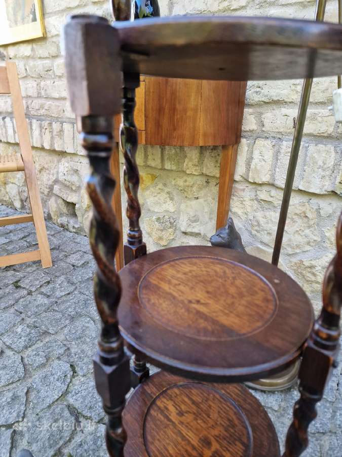 Vintažinė Art Nouveau lentyna/ stovas - nuotraukos Nr. 7