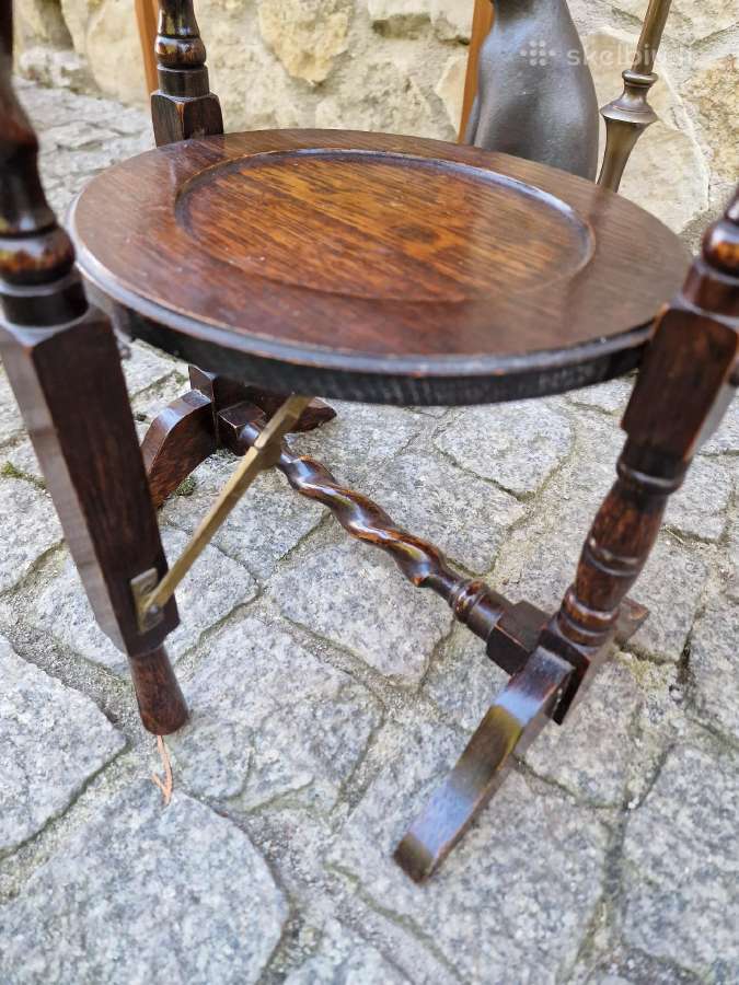 Vintažinė Art Nouveau lentyna/ stovas - nuotraukos Nr. 8