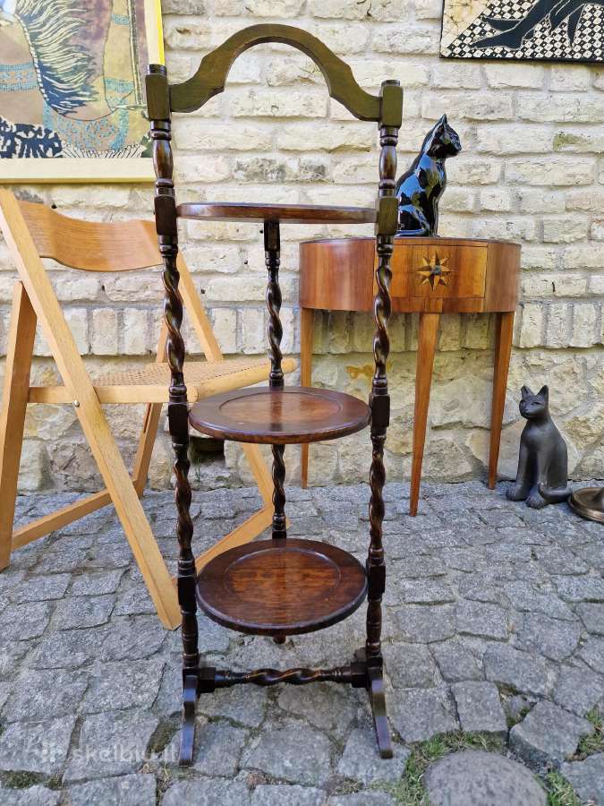 Vintažinė Art Nouveau lentyna/ stovas - nuotraukos Nr. 12