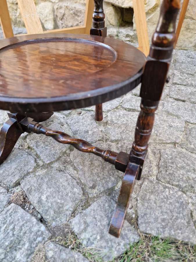Vintažinė Art Nouveau lentyna/ stovas - nuotraukos Nr. 18