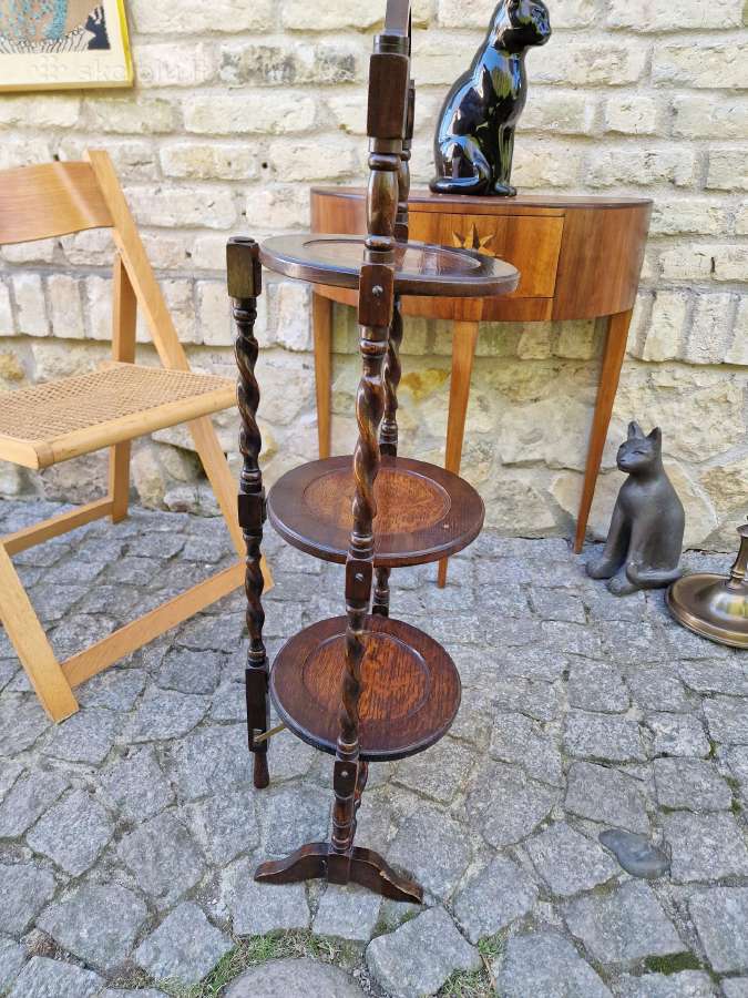 Vintažinė Art Nouveau lentyna/ stovas - nuotraukos Nr. 23