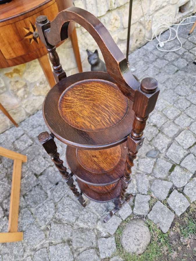 Vintažinė Art Nouveau lentyna/ stovas - nuotraukos Nr. 26