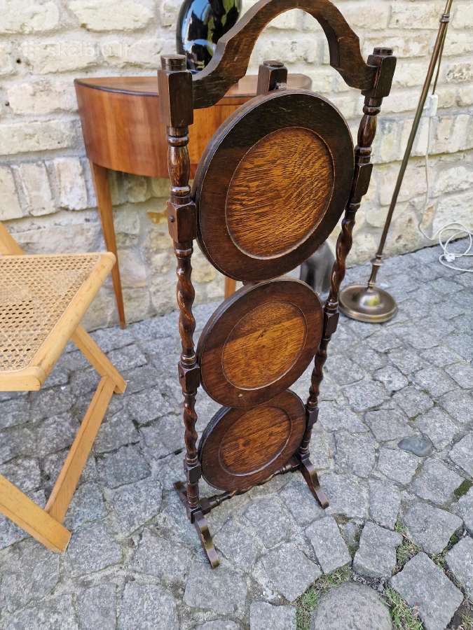 Vintažinė Art Nouveau lentyna/ stovas - nuotraukos Nr. 27