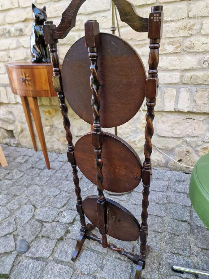 Vintažinė Art Nouveau lentyna/ stovas - nuotraukos Nr. 31