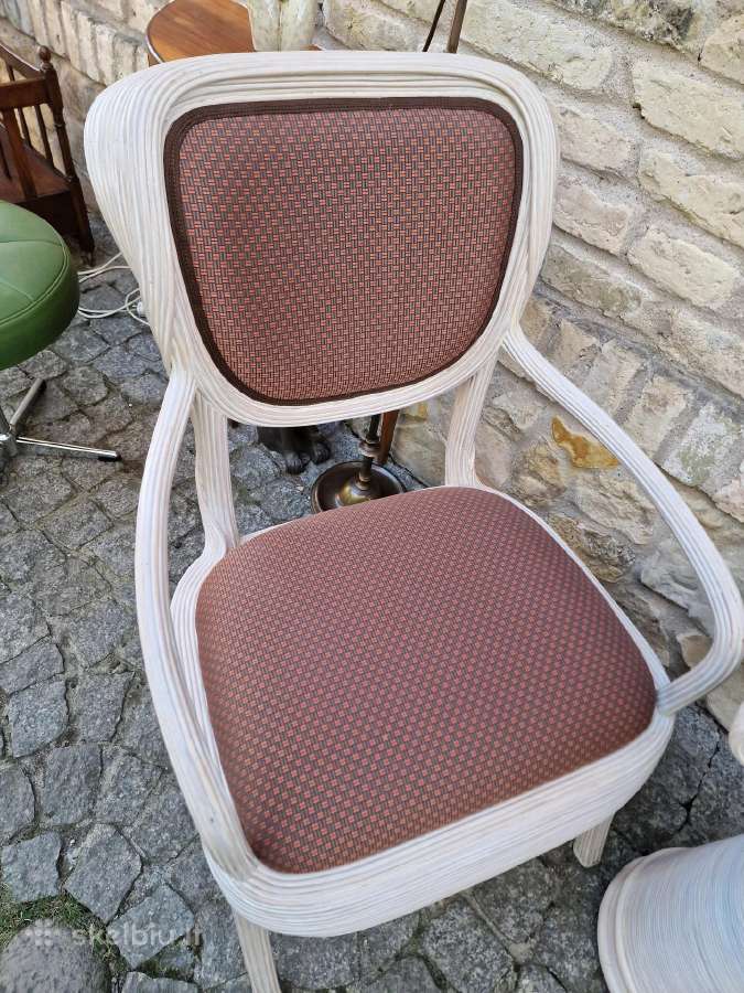 Vintažinės Boho st. autorinės kėdės su staliuku - nuotraukos Nr. 4
