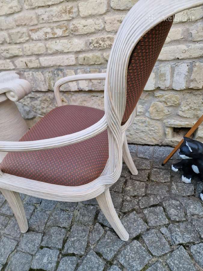 Vintažinės Boho st. autorinės kėdės su staliuku - nuotraukos Nr. 6