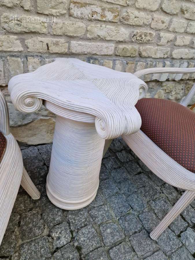 Vintažinės Boho st. autorinės kėdės su staliuku - nuotraukos Nr. 8