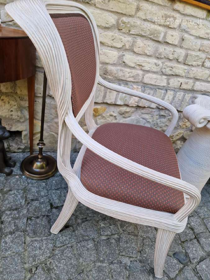 Vintažinės Boho st. autorinės kėdės su staliuku - nuotraukos Nr. 9