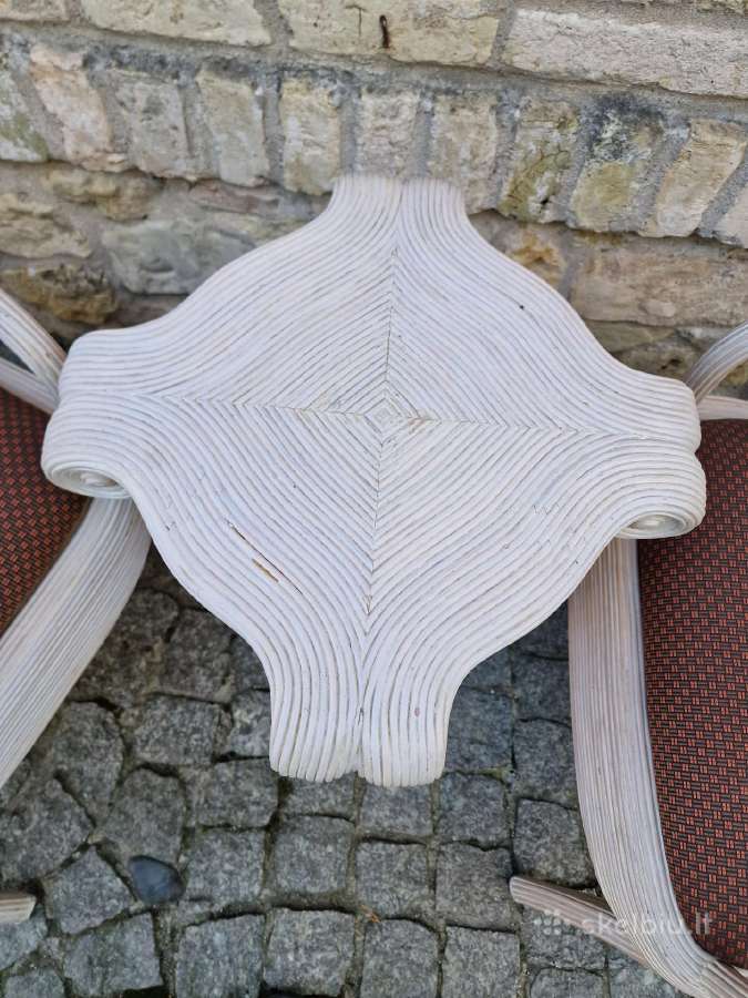 Vintažinės Boho st. autorinės kėdės su staliuku - nuotraukos Nr. 11