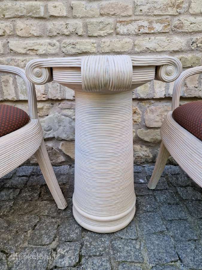 Vintažinės Boho st. autorinės kėdės su staliuku - nuotraukos Nr. 13