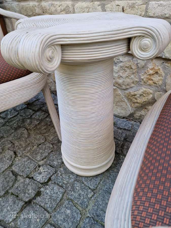 Vintažinės Boho st. autorinės kėdės su staliuku - nuotraukos Nr. 14