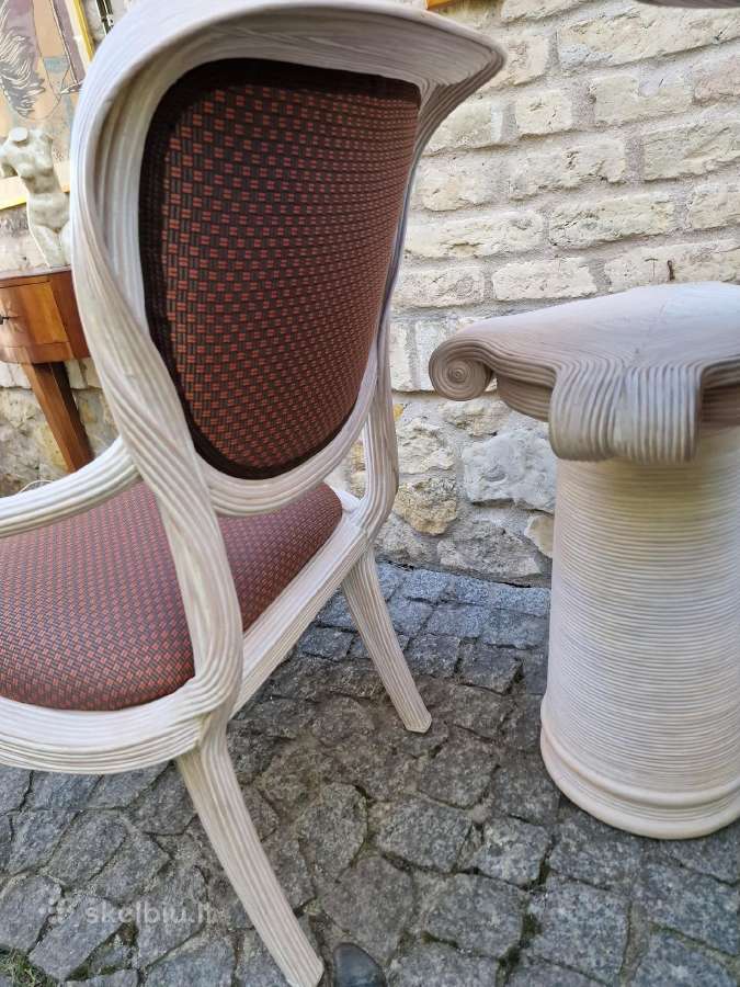Vintažinės Boho st. autorinės kėdės su staliuku - nuotraukos Nr. 23