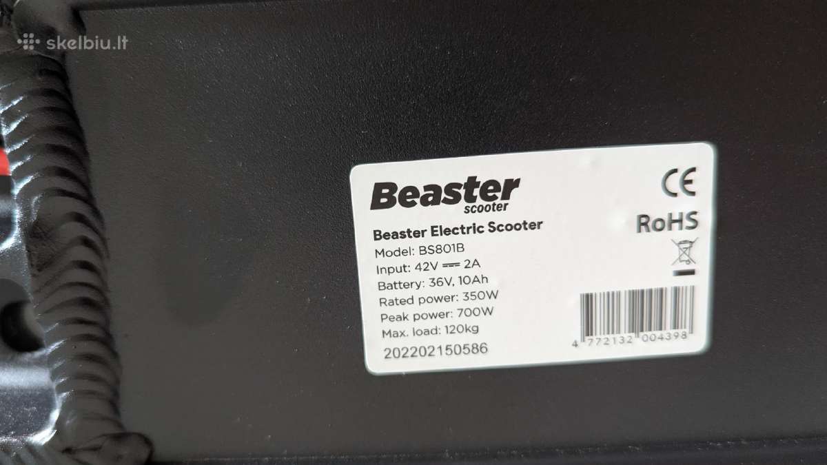 Beaster Bs801b paspirtukas - nuotraukos Nr. 8