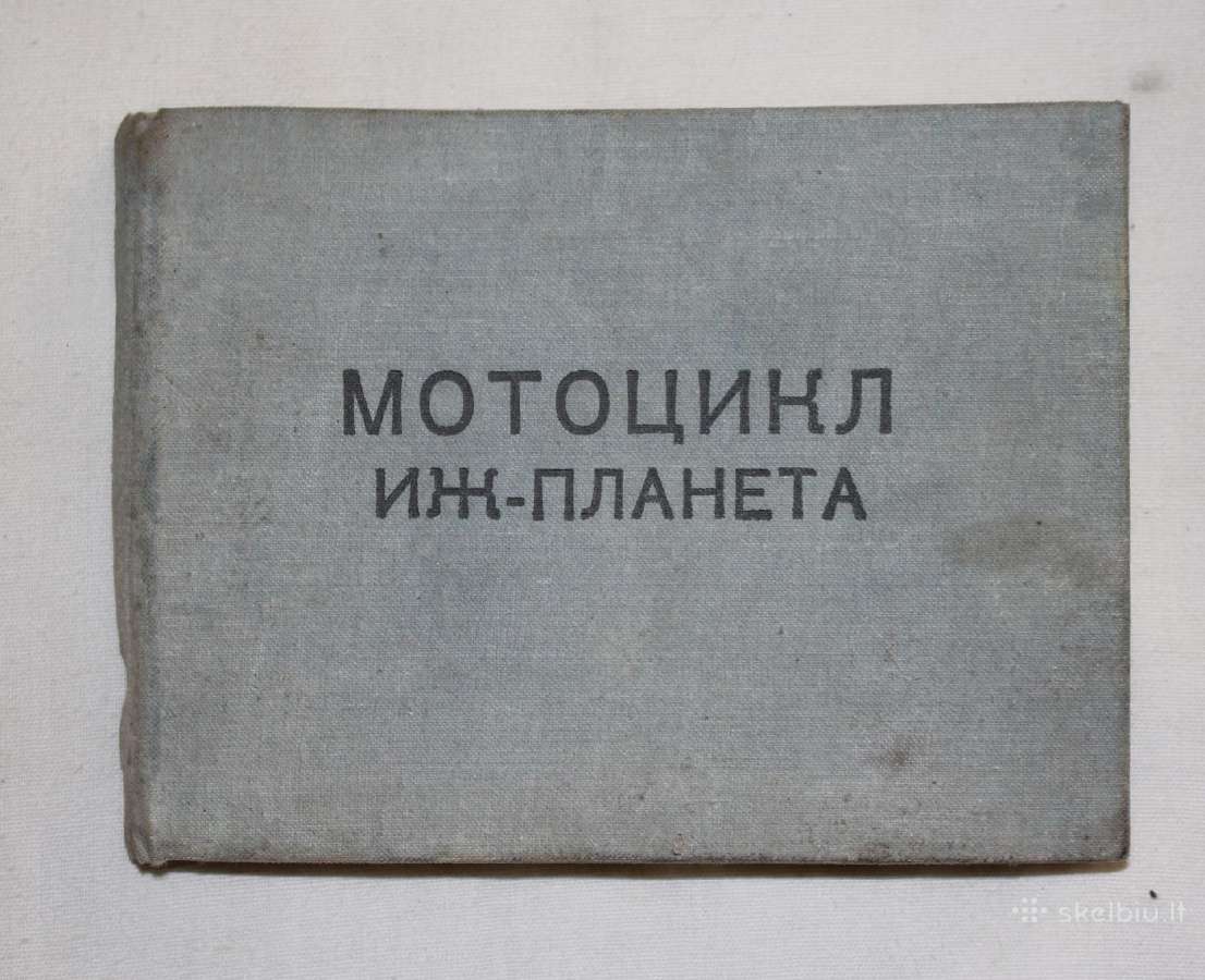 Iž Planeta motociklo priežiūros remonto knyga 1964