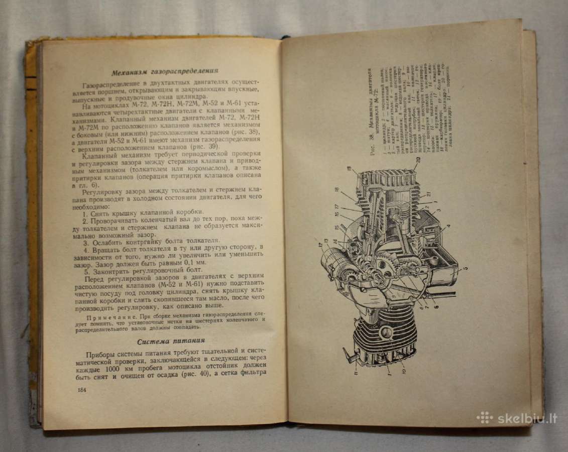 Motociklisto vadovas M-72, M-52, M1m, Iz-49 1960m. - nuotraukos Nr. 12