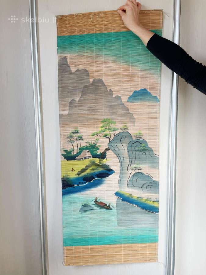 Du paveikslai ant bambuko iš Vietnamo - nuotraukos Nr. 2