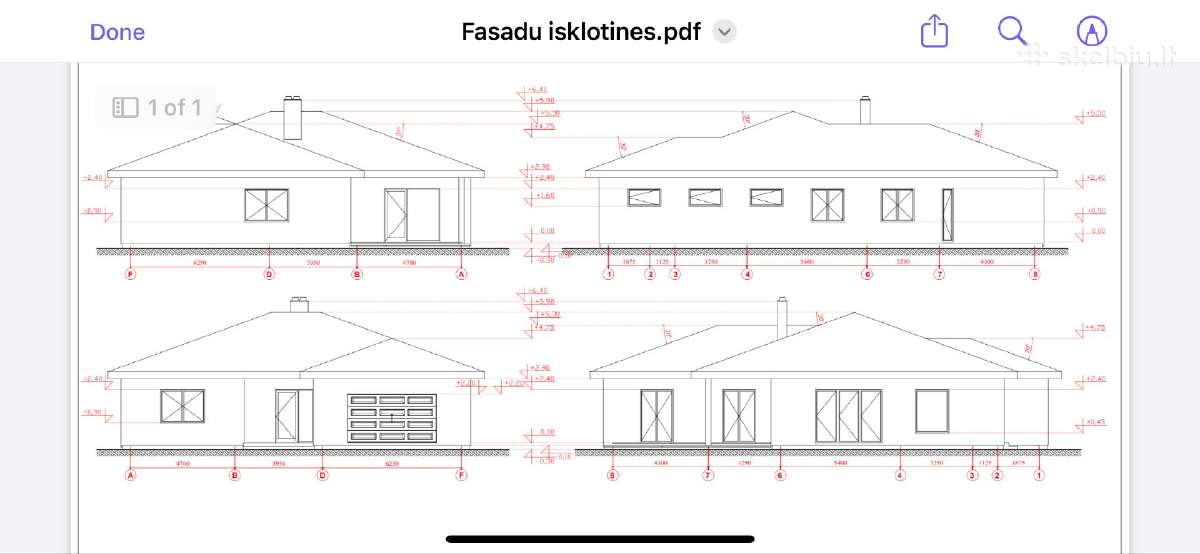 Sklypas su poliniais pamatais ir namo projektu - nuotraukos Nr. 2