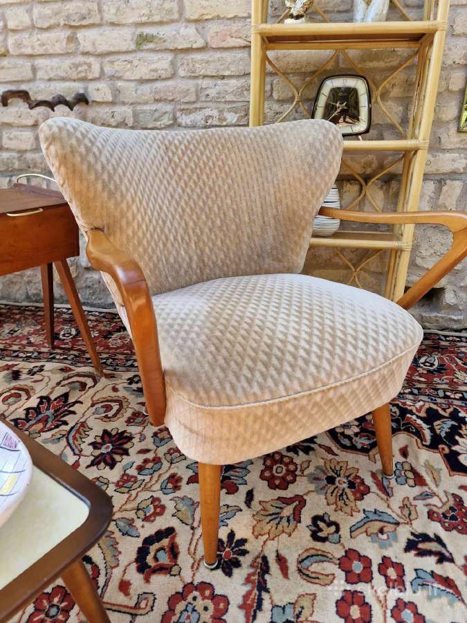 Vintažinis mid century coctail.st fotelis - nuotraukos Nr. 2